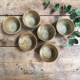Set of 6 stoneware bowls