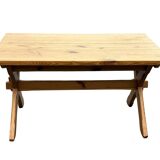 Vintage dining table pinewood 1960 minimalist dining table