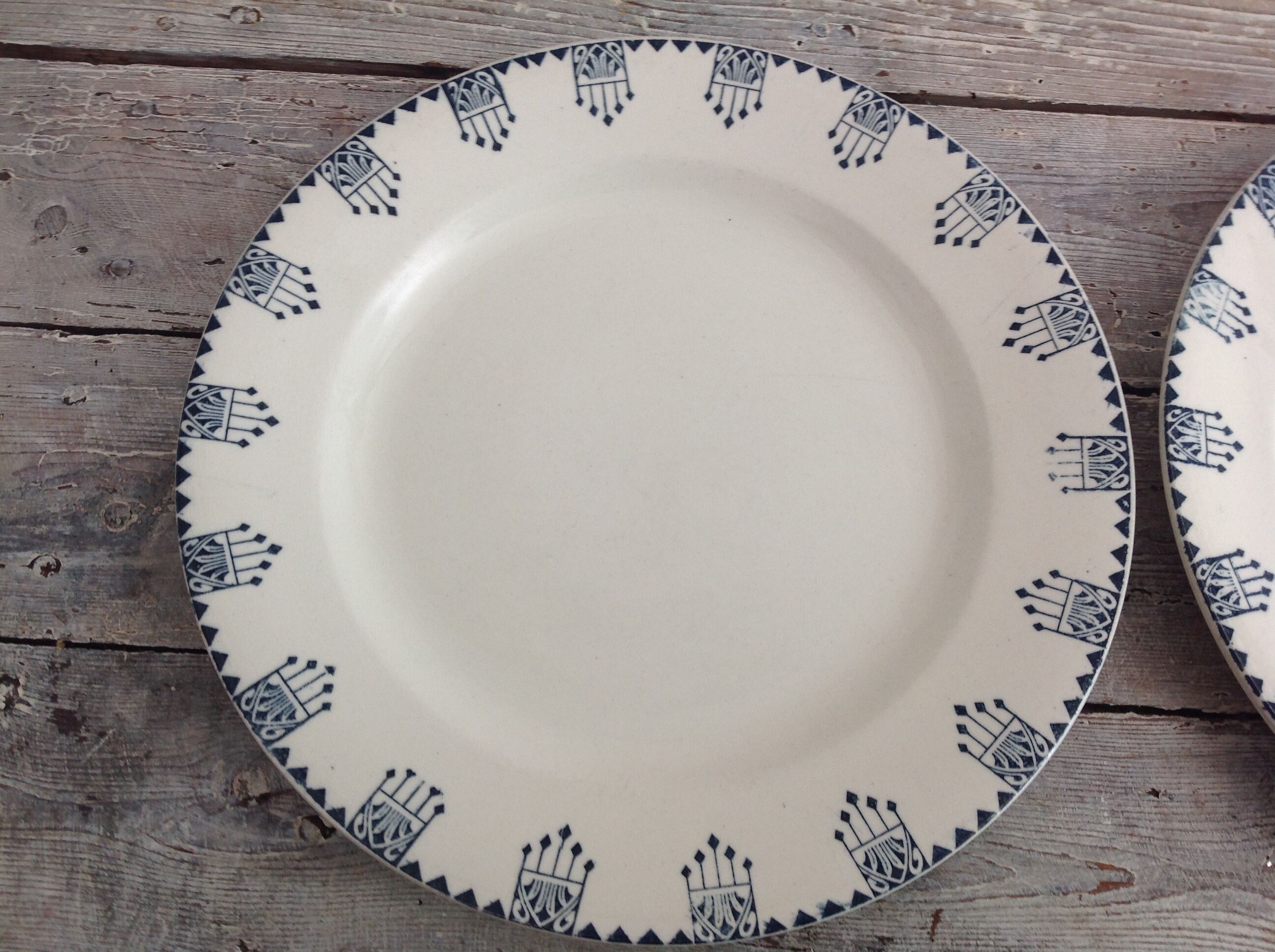 Série de 6 assiettes plates Terre de Fer