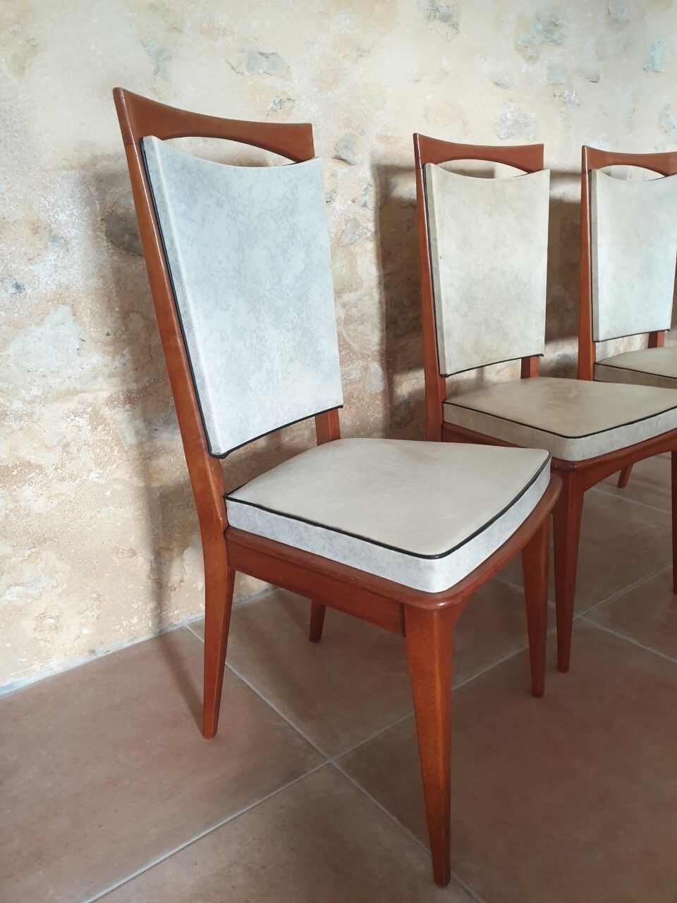 Set of 5 chairs 60s