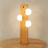 80s Wooden Floow Lamp by Temde