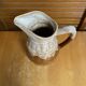 Old pichet revol barrel shape flamed ceramic 1 litre vintage #e