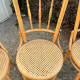 Set of 3 fluted bistro chairs