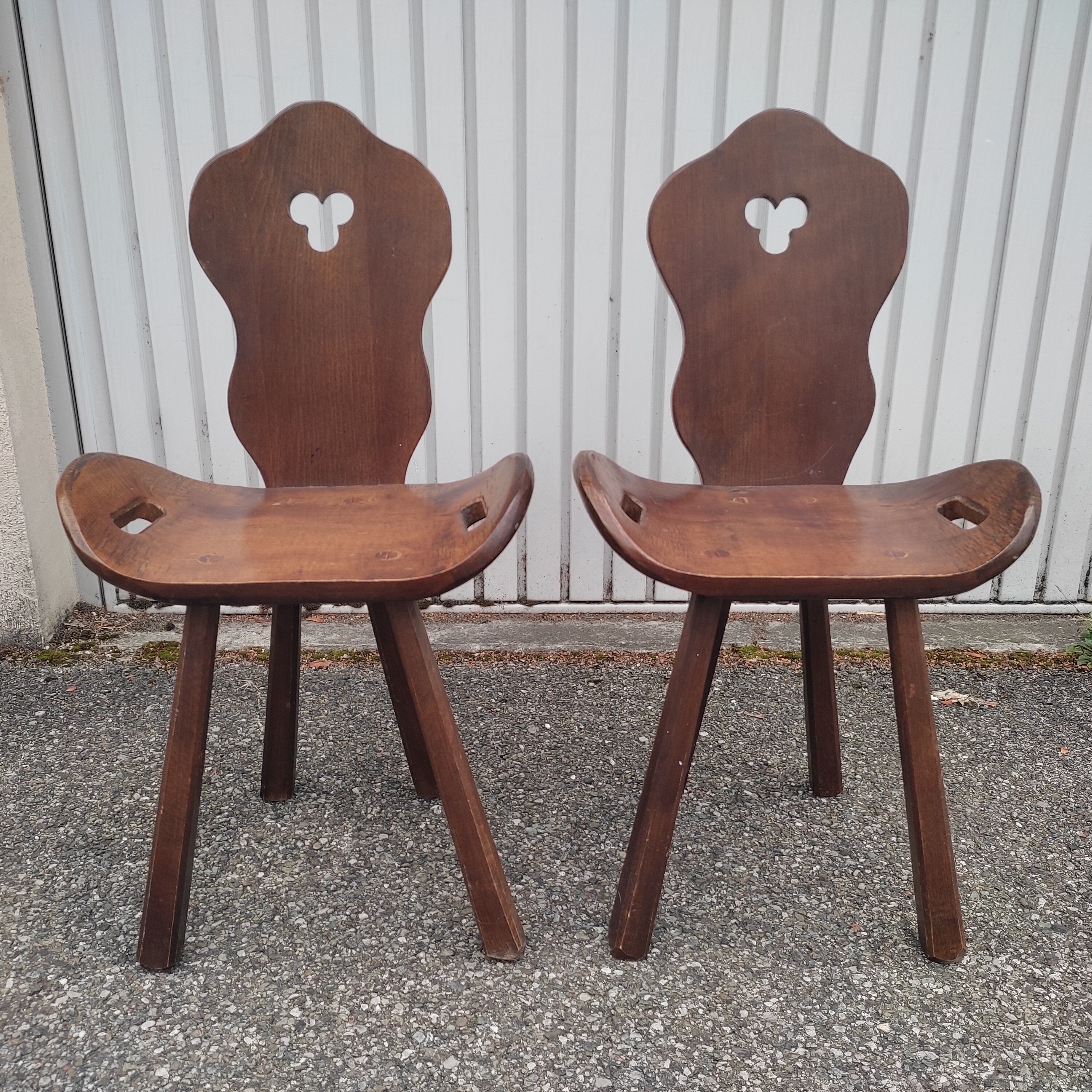 Pair of Brutalist Chairs