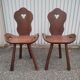 Paire de chaises brutalistes