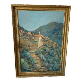 Corsican landscape painting