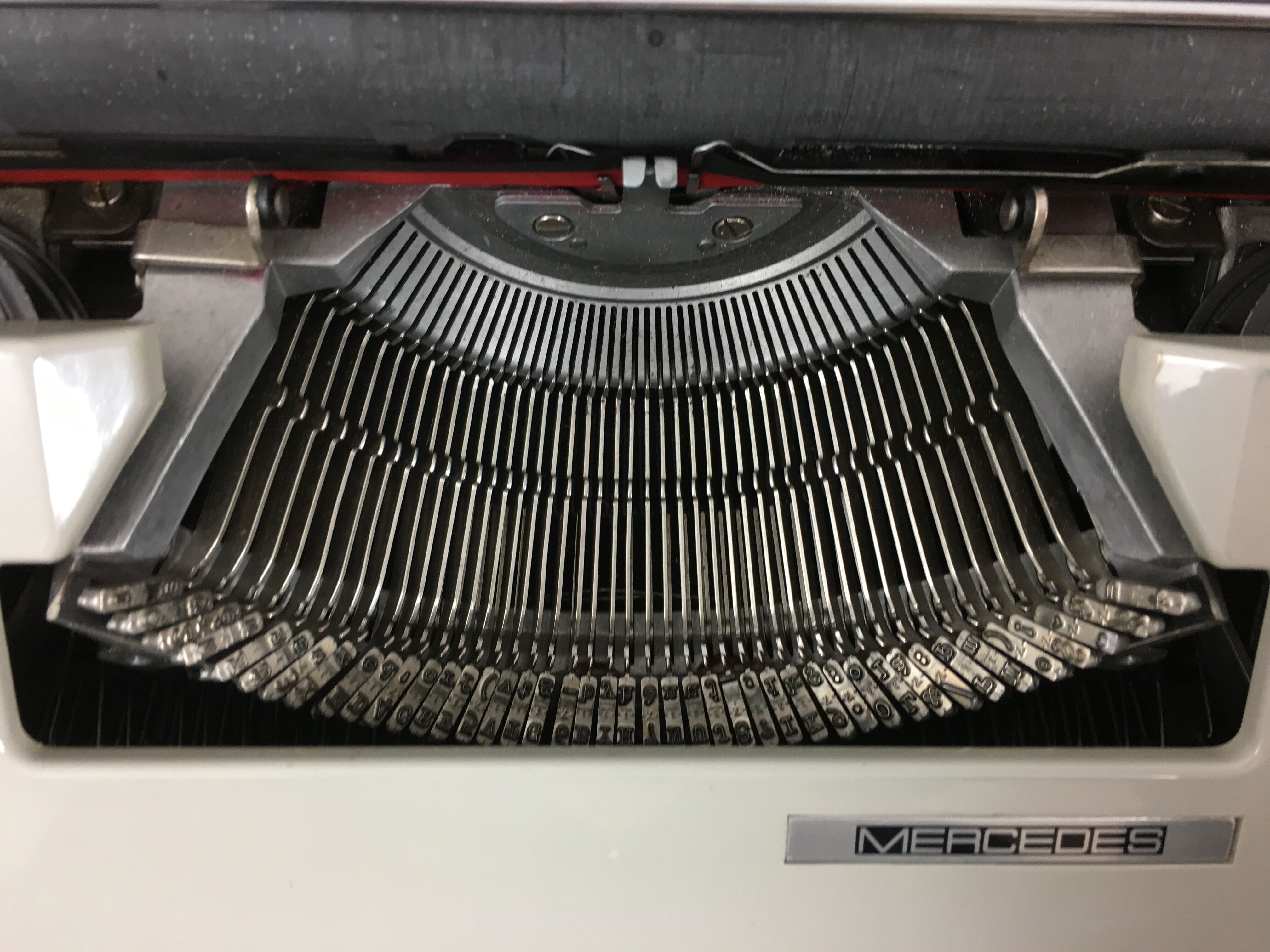 Mercedes portable typewriter with suitcase