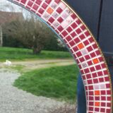 Vintage ceramic mirror from the 1960s.