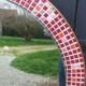 Vintage ceramic mirror from the 1960s.