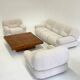 Sapporo armchair by Mario Marenco for Mobil Girgi in cream beige