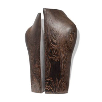 Breathing organic wooden sculptures by Ineke van Zuuren, 1970s