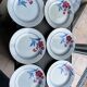 6 assiettes à dessert porcelaine de Gien pontoise