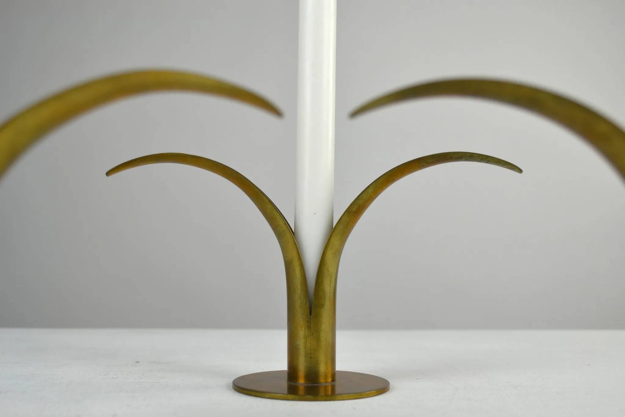 “Liljan” Candleholders — Ivar Ålenius-Björk for Ystad-Metall, Sweden, Late 1940s