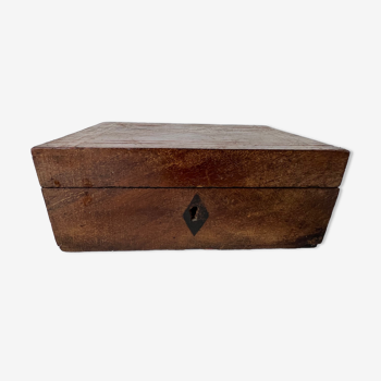 Wooden box with lock