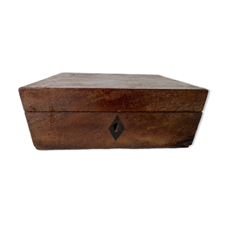 Wooden box with lock