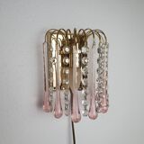 Paire d'applique en verre de régence d’Hollywood, années 70