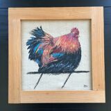 Brown hen painting