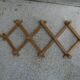 Wooden accordion coat rack