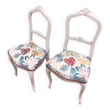 Duo of chairs regency style