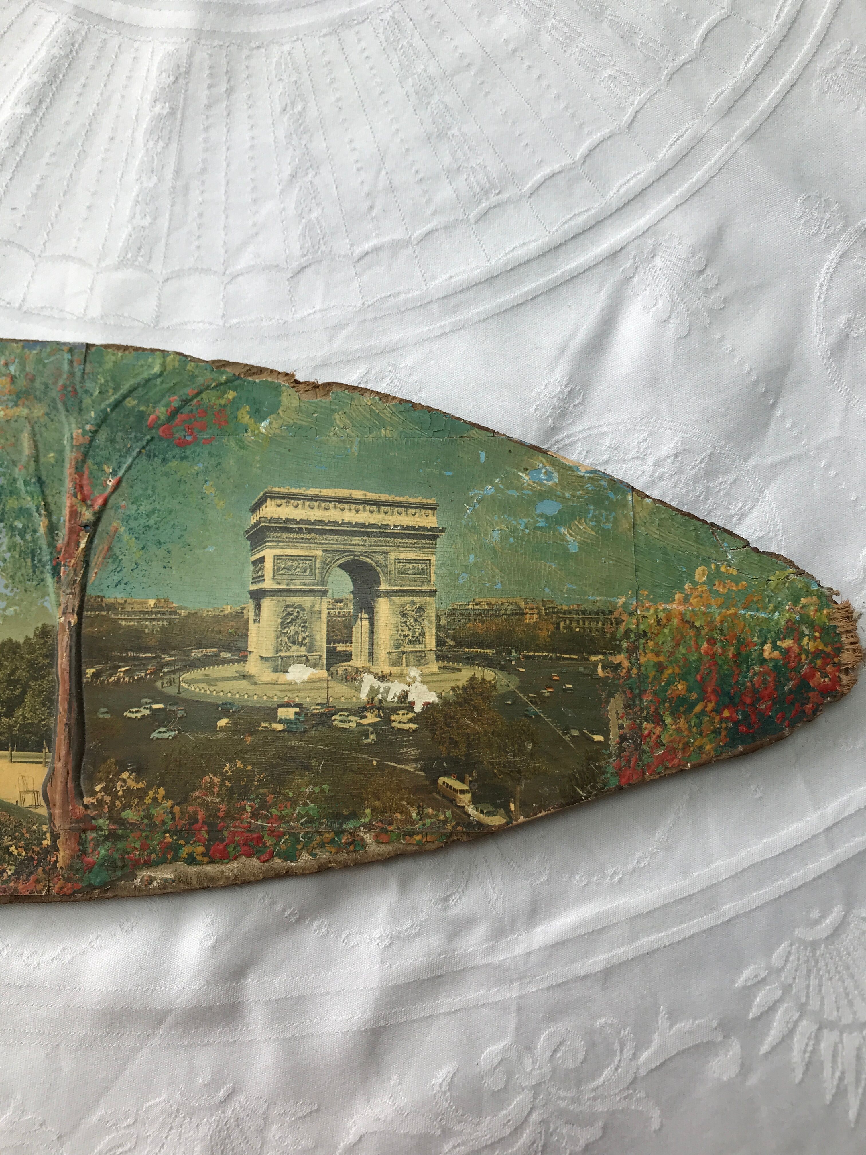 Memories paris vintage wood plank paint