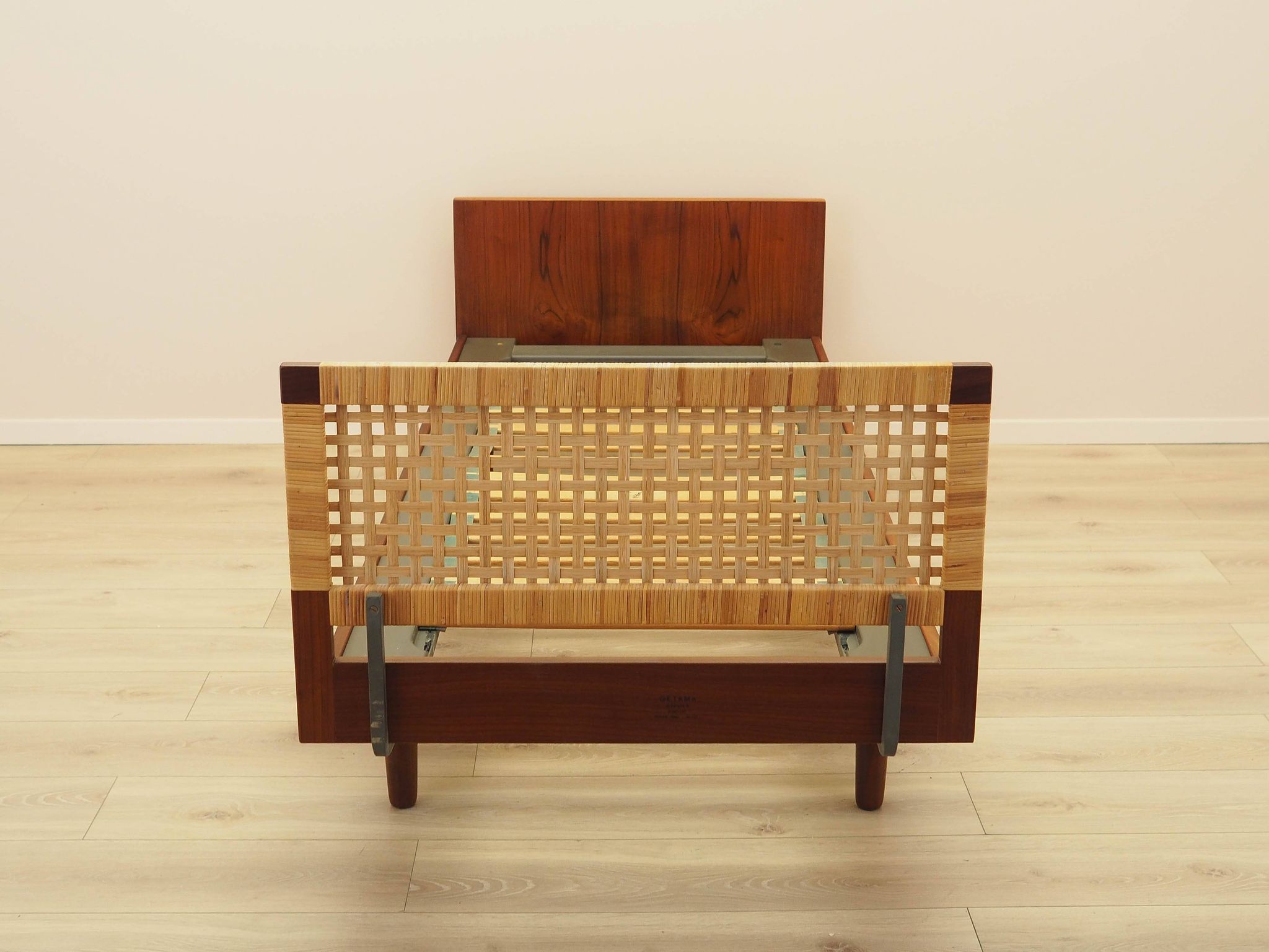 Teak bed, Danish design, 1960s, designer: Hans J. Wegner, Getama
