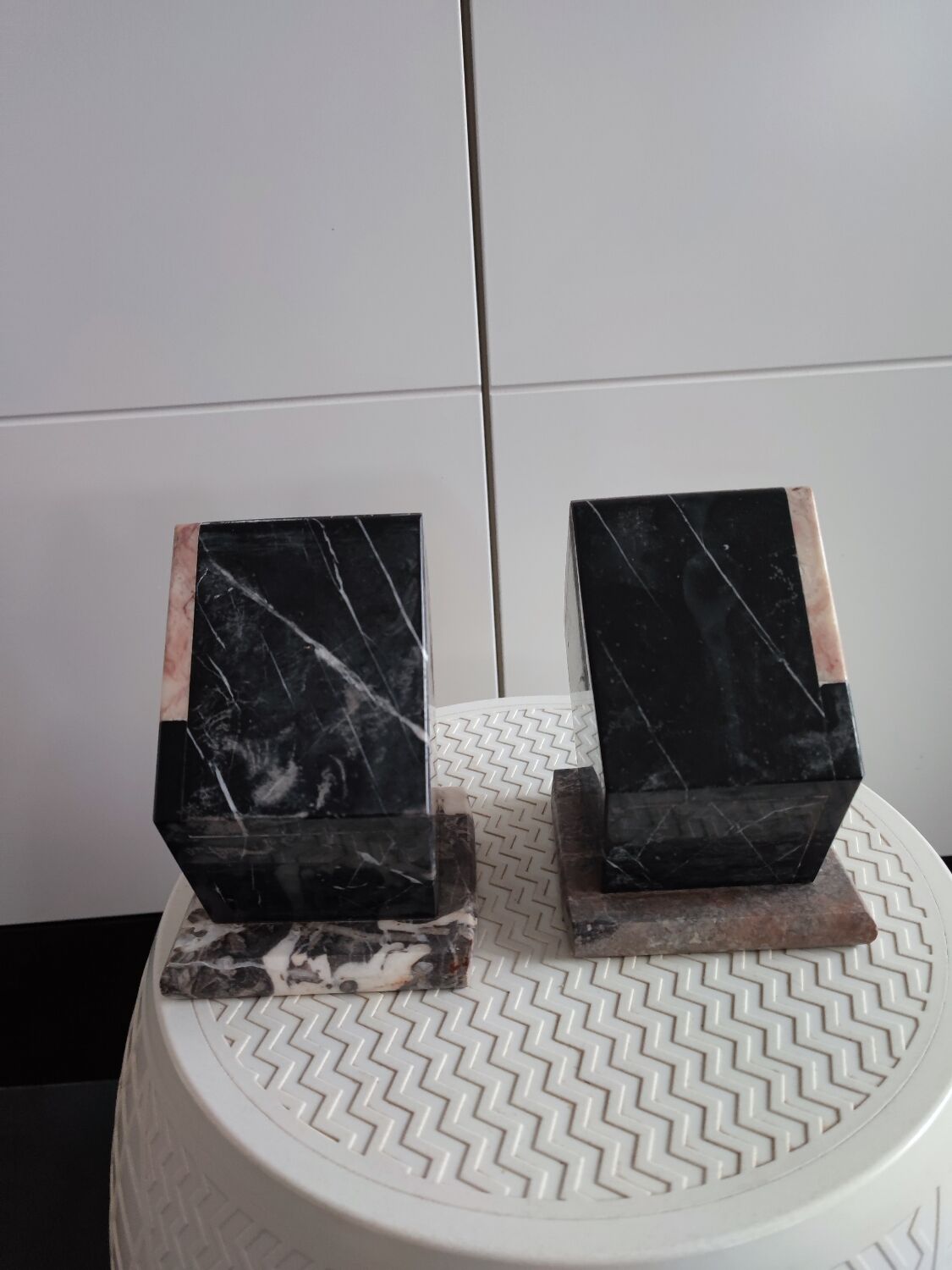 Marble bookends