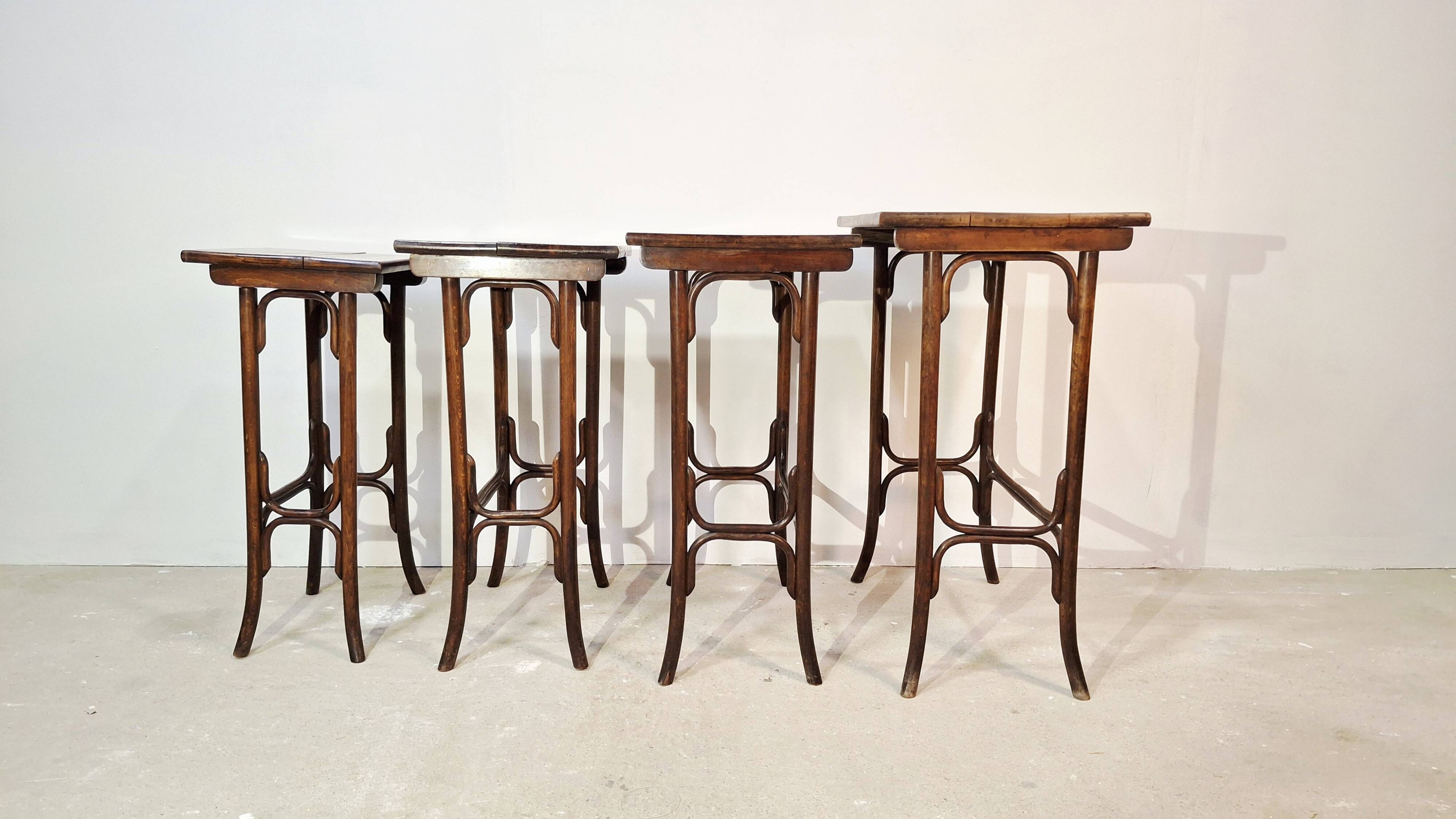Thonet Bentwood Nesting Tables Set of 4