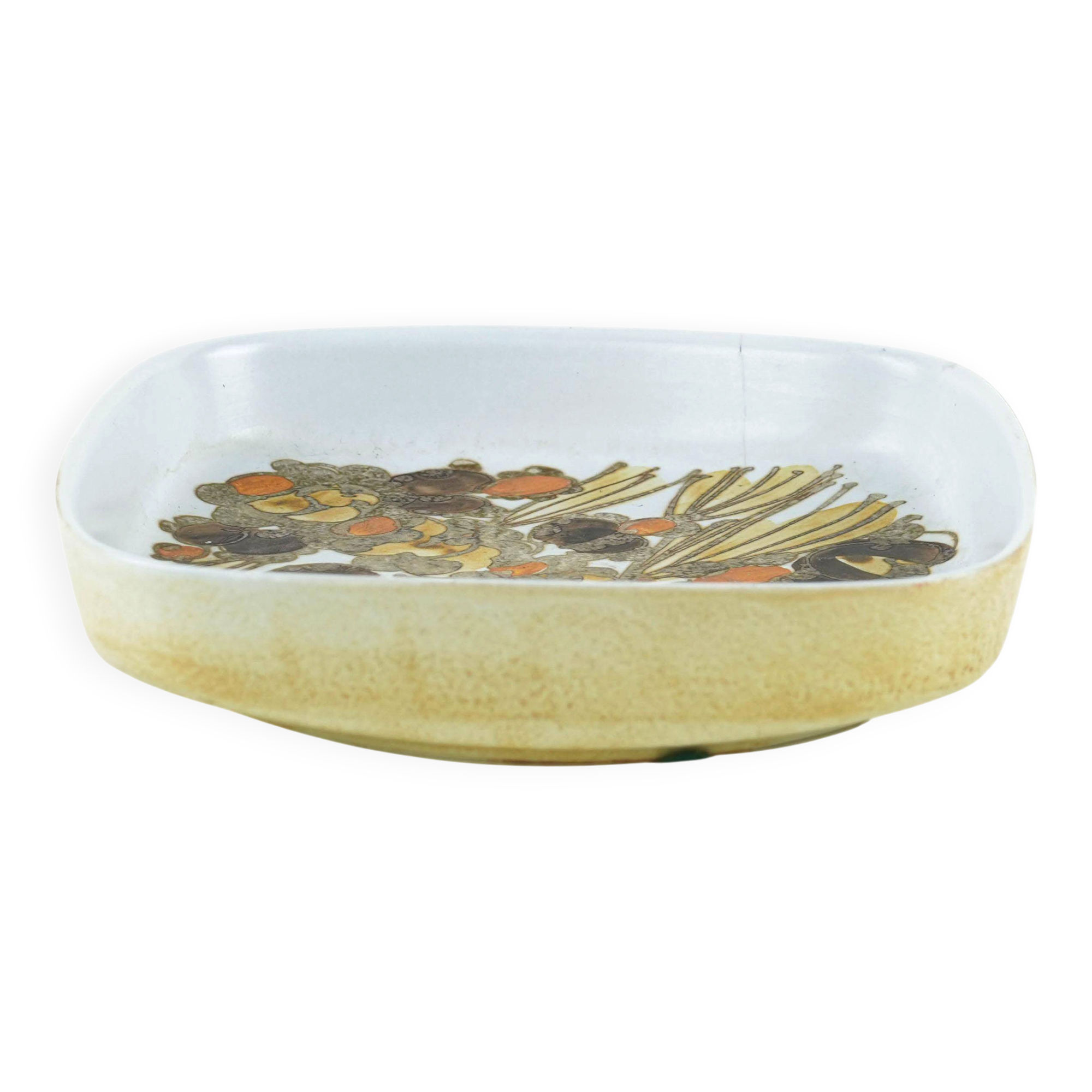 Ceramic platter, Danish design, 1960s, manufactured by Royal Copenhagen
