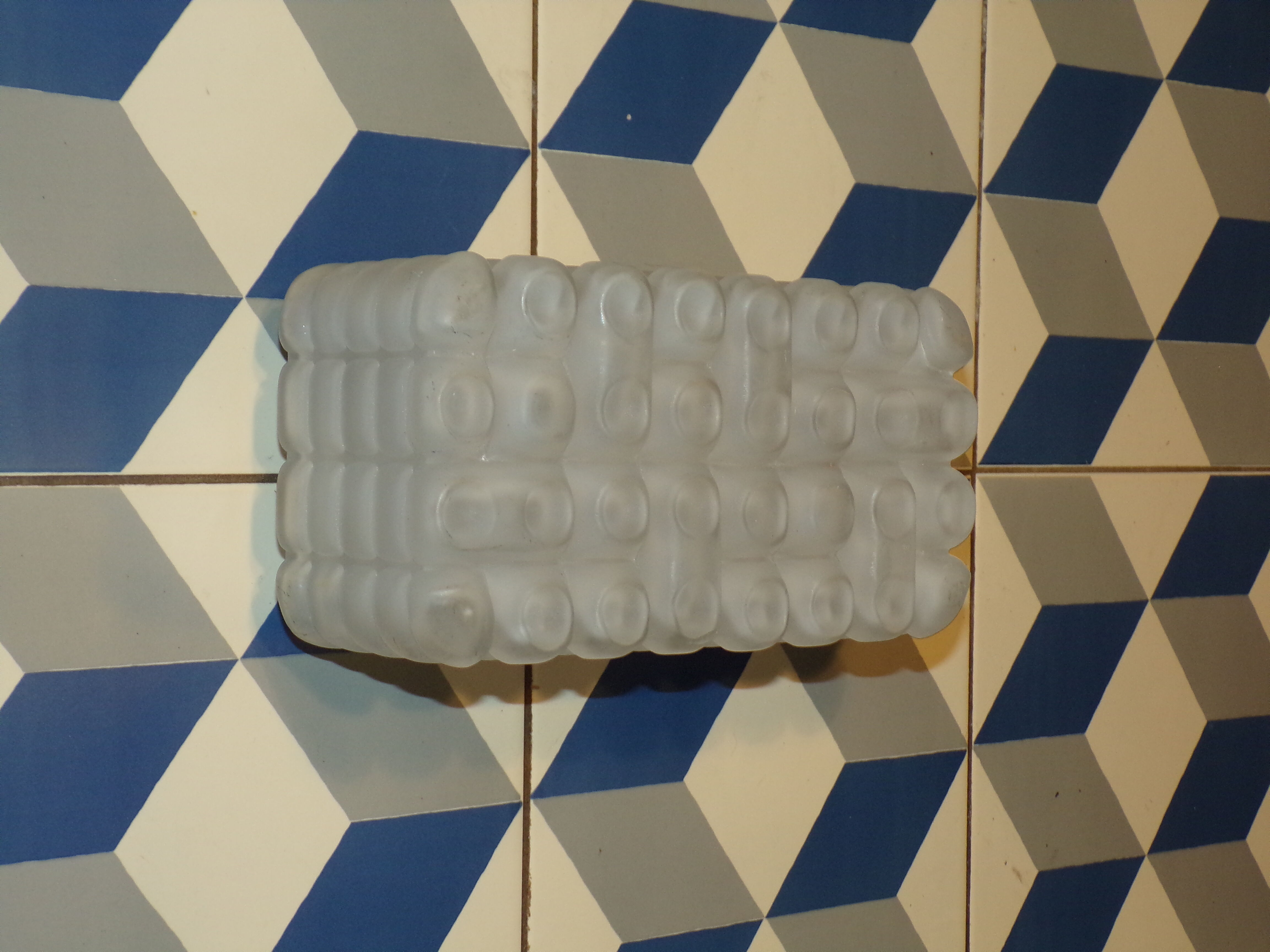 Wall lamp erco vintage blown glass