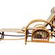 Vintage Rattan and Bamboo Chaise Longue from the 60s Italy