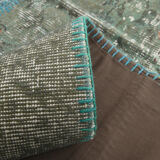 7x10 oversize teal green vintage rug 300x207cm