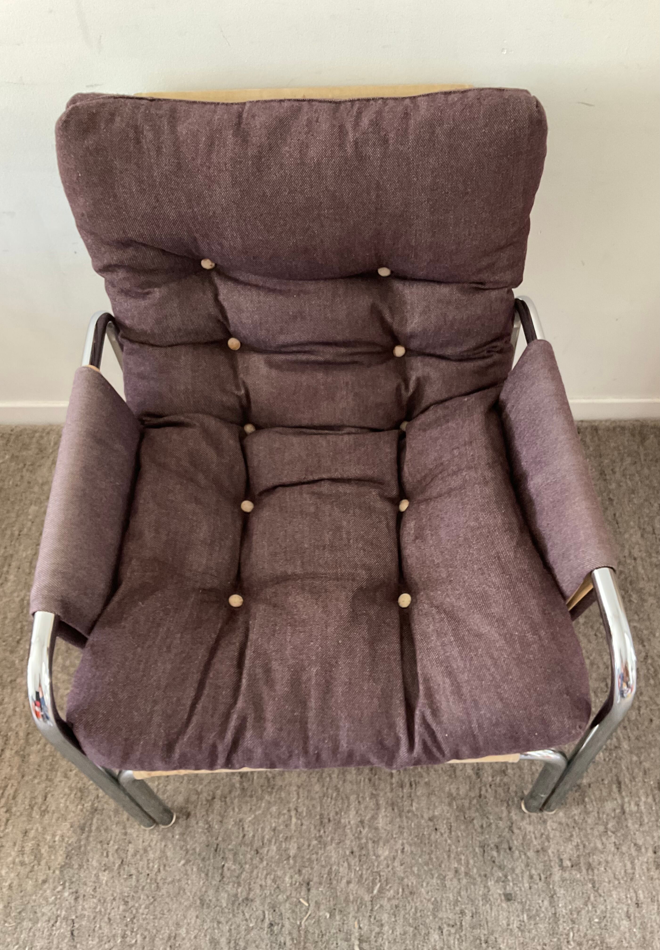 Vintage armchair Bauhaus style 70s