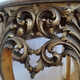 Half-moon side table