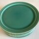 Set of 8 modernist plates in turquoise earthenware 1950 Villeroy and Boch