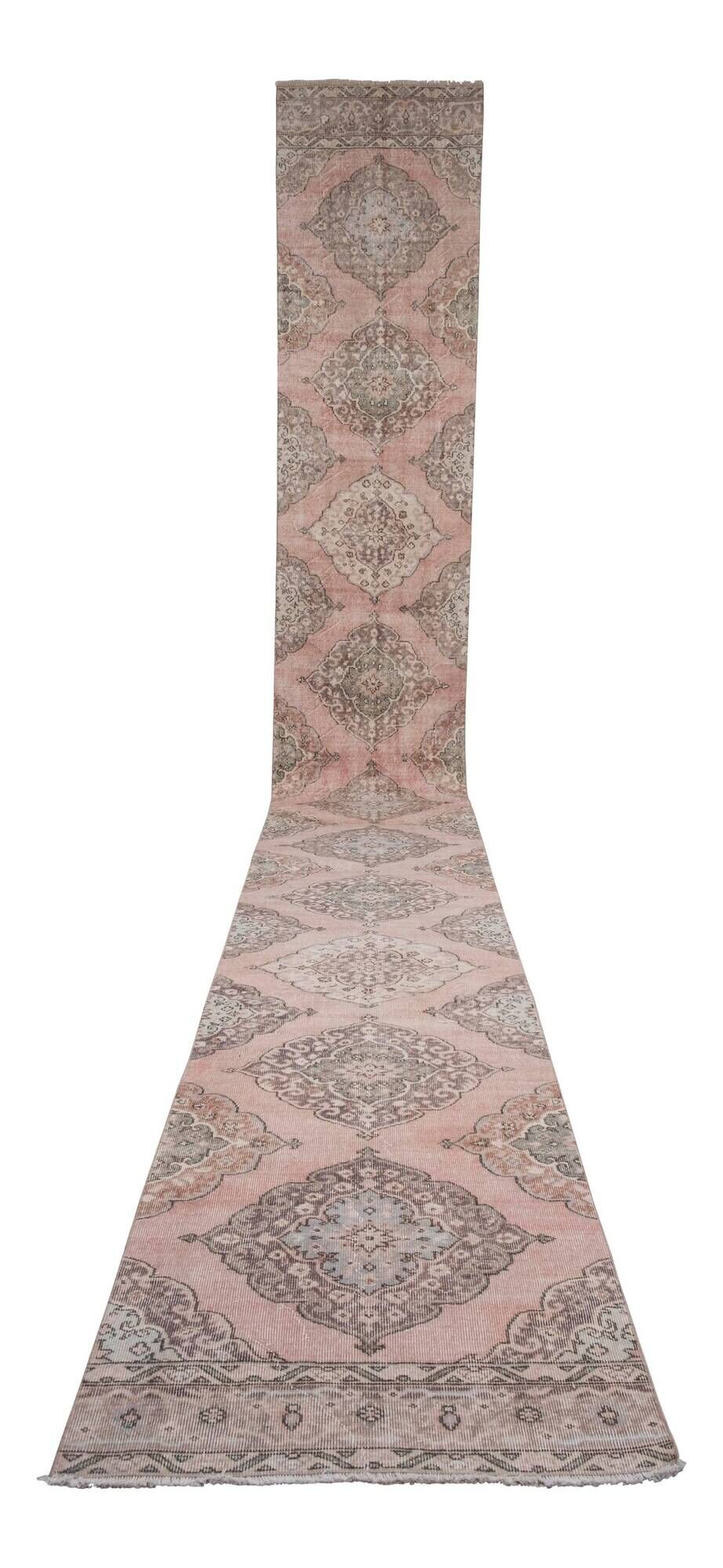 Vintage Turkish hallway rug 87x690 cm