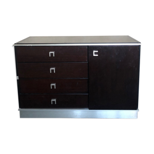 Commode noir et aluminium