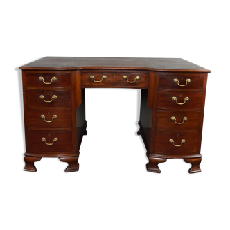 Bureau anglais ancien en acajou 1890