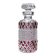 Harlequin crystal whisky decanter, Bohemia, Czechoslovakia, vintage 1950s-1970s