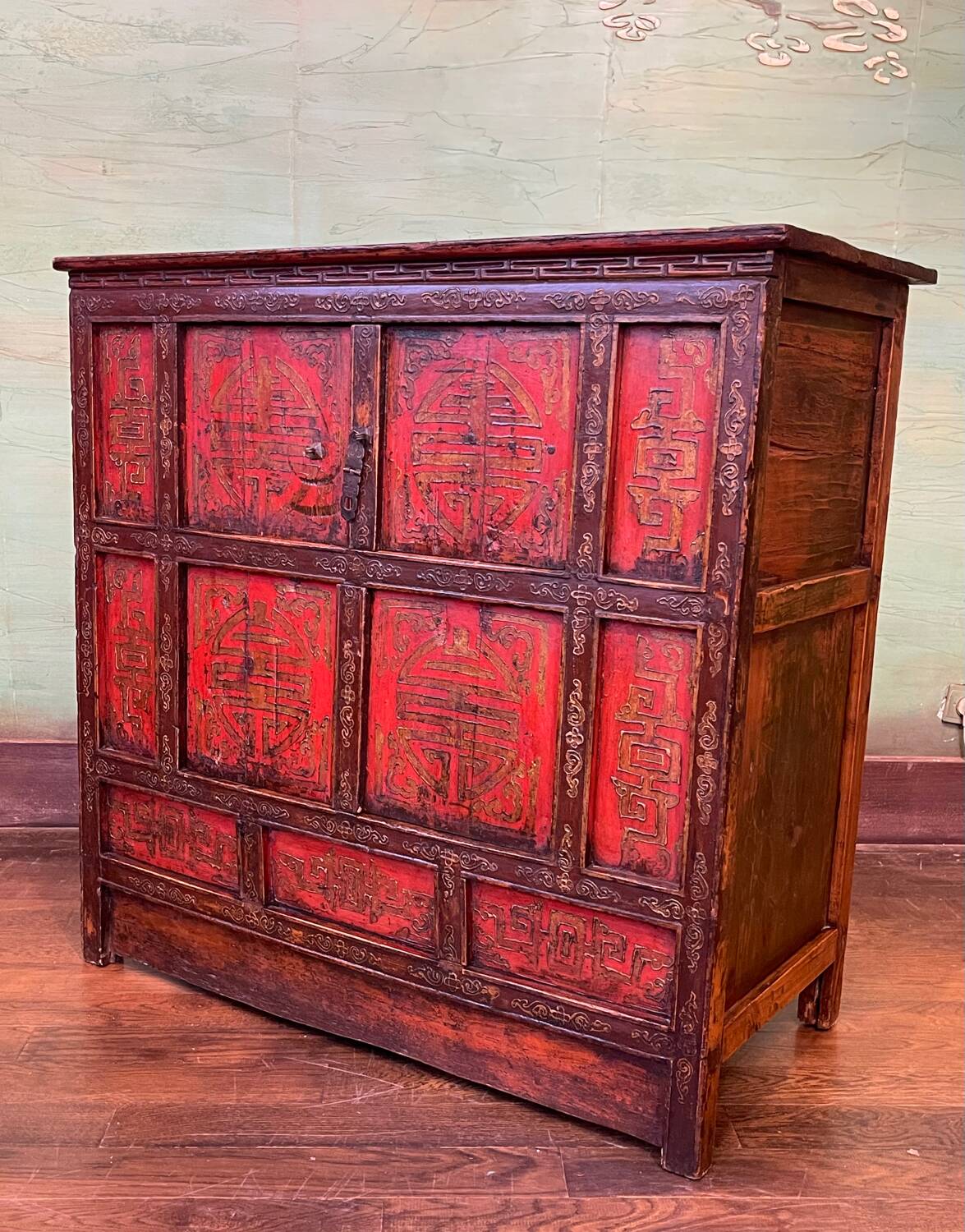 Tibetan 4-door sideboard