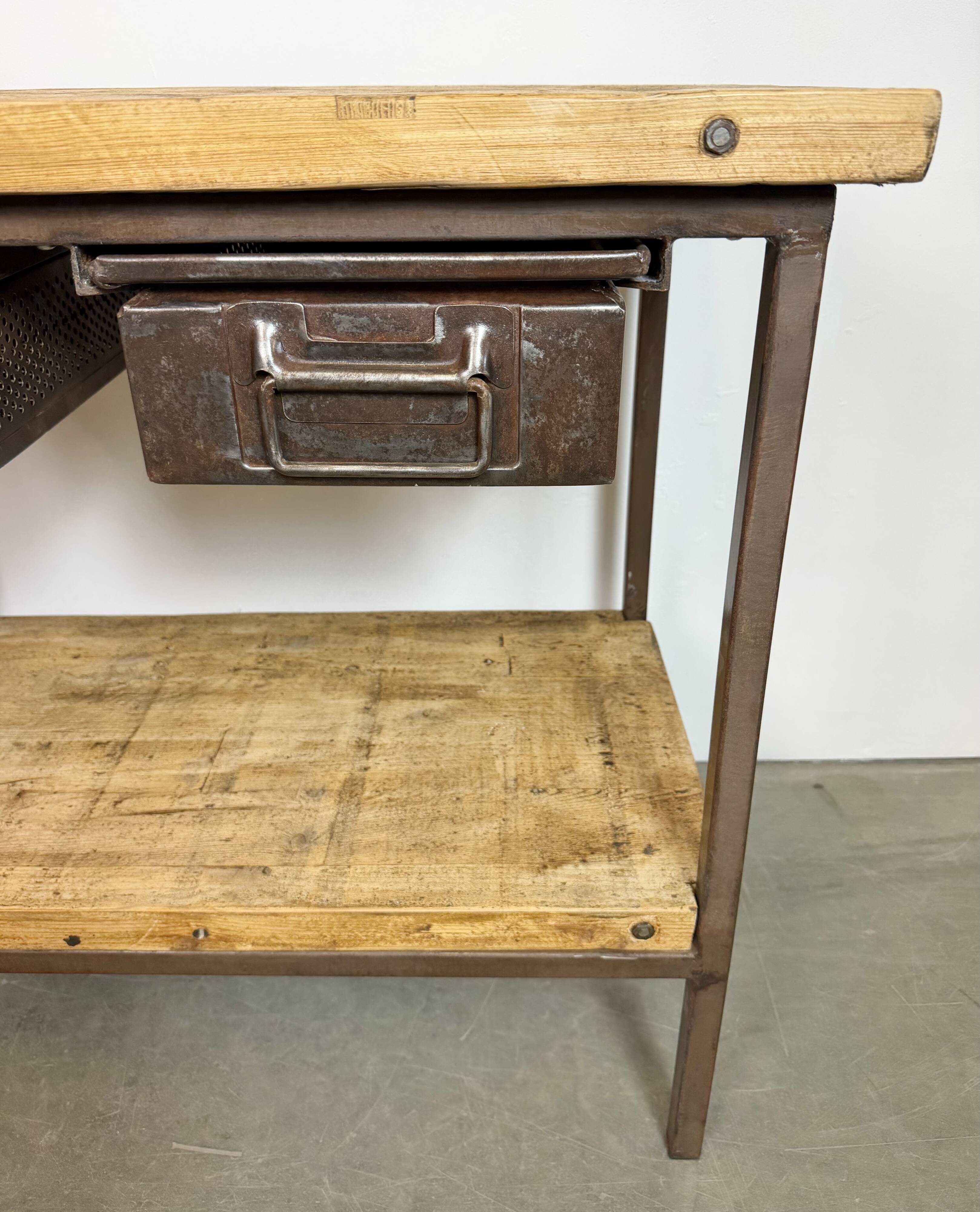 Vintage Industrial Worktable, 1960s