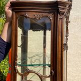 Louis XV Style Walnut Display Cabinet