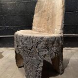 Vintage tree trunk chair