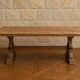 Large farmhouse table in solid oak –