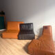 Canapé en cuir Ligne Roset Confluence par Philippe Nigro