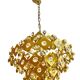 Brutalist Palwa crystal and gilt chandelier, 1960s