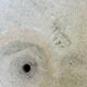 Pair of signed cement garden basins