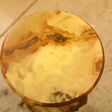 Antique gilded rococo gueridon with 2 onyx tops – Napoleon III