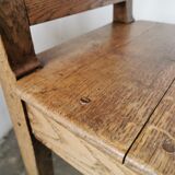 Paire de chaises en chêne brut