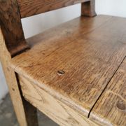 Paire de chaises en chêne brut
