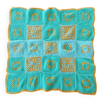 Crochet plaid, Granny squares